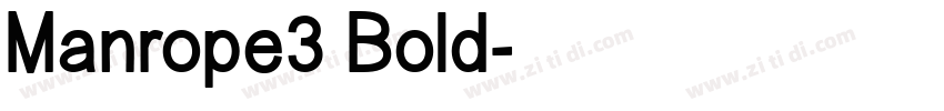 Manrope3 Bold字体转换